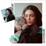 Le'qu bay Diamant-Malerei-Set, personalisiertes Bohrgemälde, DIY Ihr eigenes Foto, personalisierbares Diamant-Kunstwerk, DIY-Heimdekoration.