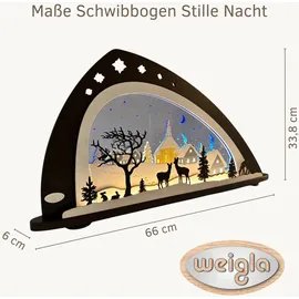 Weigla - LED Schwibbogen Stille Nacht I Erzgebirge I Weihnachten