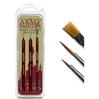 The Army Painter Hobby Starter Brush Set, 3 Pinsel für Acrylfarben, Hobby Drybrush, Hobby Small Detail Brush Und Hobby Standard Brush, Feiner Modellpinsel für Miniatur-Fantasy-Malerei