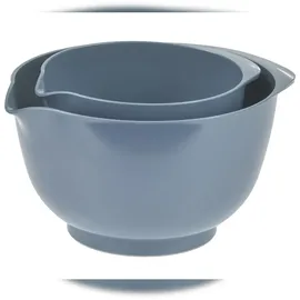 Rosti Rührschüssel Set 2tlg. mit Deckel "Margrethe" grau blau (dusty blue) 1,5+3,0L