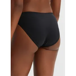 bonprix Slip mit zarter Spitze Schwarz 36/38
