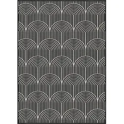 Outdoorteppich HANSE HOME "Pangli, Wendeteppich", schwarz, B:120cm H:5mm L:170cm, Polypropylen (PP), Teppiche, In-& Outdoor, Teppich, Wetterfest, Balkon, Garten, Wohnzimmer, Modern