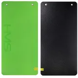 HMS Fitnessmatte Yoga Pilates | extrem dick 110 x 55 x 1,5 cm | Schaumstoff Eva | yogamatte mit Ösen zum Aufhängen (Grün)