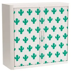 PAPERFLOW easyOffice Tropical Rollladenschrank 60756 2 Fachböden 110,0 x 41,5 x 104,0 cm