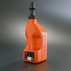 TUFFJUG TUFF JUG 2.5G/10L Orange Tuff Krug mit schwarzer Ripper Cap G3, schwarz