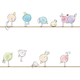 ascreation Vliestapete Little Love 53 cm x 10 m 381371 Bunt