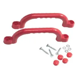 T&J Handgriffe aus Kunststoff, rot, 2 Stück