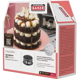 Kaiser Inspiration Mini Springform, 18 cm Backform - Schwarz