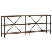 VidaXL Konsolentisch Alte Holz 200x30x75 cm Ingenieurholz und Stahl