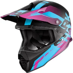Shark Varial Anger Motocross Helm, schwarz-lila, Größe S für Männer