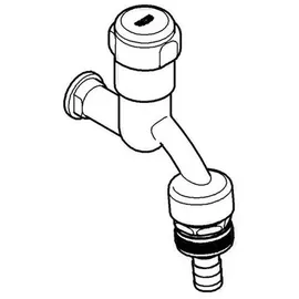 Grohe Armaturenkombination DN15 Rohrbelüfter Bauform C, chrom
