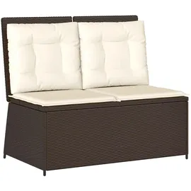 vidaXL Gartenbank 1-tlg 110 x 60 x 75 cm Braun