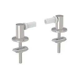 Geberit Scharniere 598018000 Befestigung von oben, verchromt, für WC-Sitz