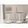 CLP Barhocker Calma Stoff 360° drehbar höhenverstellbar 60 x 40 x 100 cm Creme/Weiß