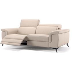 Designer Leder Sofa AMARO 3-Sitzer Garnitur - Beige