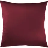 Pure Label Mako Satin Kopfkissenbezug 80x80 cm aus 100% Baumwolle in rot - Traumhaft weicher Kissenbezug passend zu unseren Bettwäsche Sets