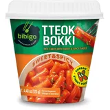 BIBIGO Tteokbokki Reiskuchen Cup mit Sweet und Spicy 125g