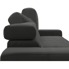 DOMO collection »Brandon L-Form, auch in Leder« inklusive Kopfteilverstellung, wahlweise mit Sitztiefenverstellung