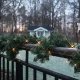Best Season LED Weihnachtsgirlande 250 cm batteriebetrieben Tannengrün
