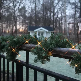 Best Season LED Weihnachtsgirlande 250 cm batteriebetrieben Tannengrün