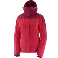 Salomon Icerocket Jacket Damen Skijacke Jalapeno Red - rot - XS