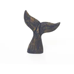 Deko Walschwanzflosse aus Holz Länge 21 cm, Höhe 25,5 cm