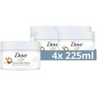 Dove Creme-Dusch-Peeling Macadamia & Reismilch Peeling 4 x 225 ml