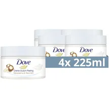 Dove Creme-Dusch-Peeling Macadamia & Reismilch Peeling 4 x 225 ml