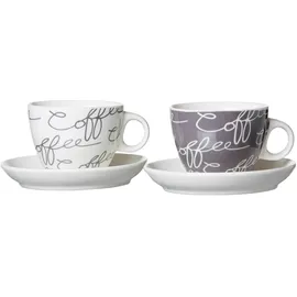 Ritzenhoff & Breker Cappuccinotasse 0,18 l Grau 2 St.
