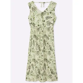 sheego Maxikleid Gemustert Beige 58