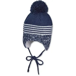 Sterntaler Baby - Jungen Strickmütze Mütze, Blau (Marine 300), 45