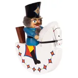 Nussknacker Reiterlein, blau 25x29x11cm Reiter Kavallerist Pferd Reitersoldat