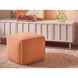 Beliani Pouf ALIPUR Polyester 40 x 40 x 40 cm Orange