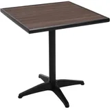 MCW Gartentisch schwarz, dunkelbraun