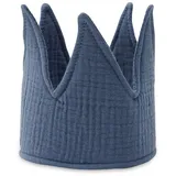 Jollein Prinzessin-Kostüm Jollein Geburtstagskrone aus Stoff 12 x 35 cm Jeans Blue