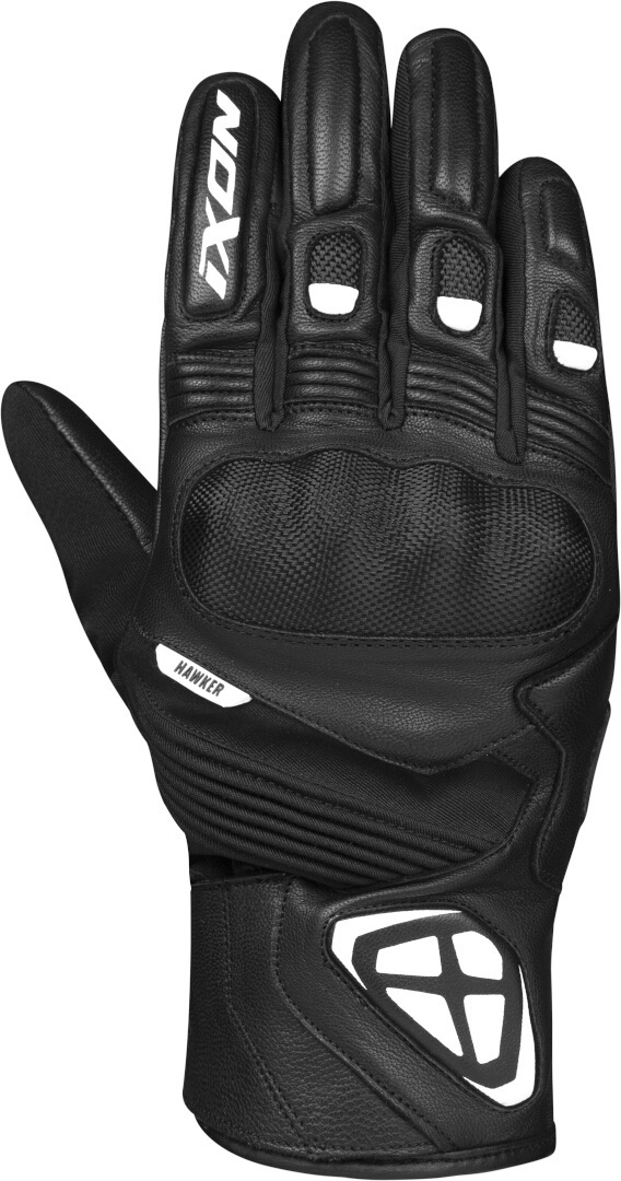 Ixon Pro Hawker Waterdichte Winter Motorfiets Handschoenen, zwart-wit, XL