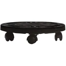 vidaXL Pflanzenroller 30 cm Durchmesser Schwarz
