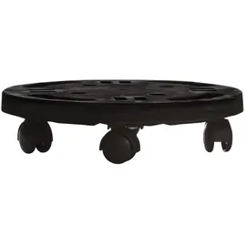 vidaXL Pflanzenroller 30 cm Durchmesser Schwarz