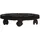 vidaXL Pflanzenroller 30 cm Durchmesser Schwarz