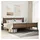 vidaXL Metallbett 200 x 200 cm Braun
