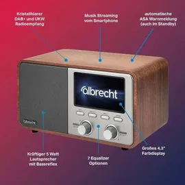 Albrecht DR 760 DAB+/UKW Radio schwarz