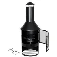 Buri Garten- und Terrassenkamin Gartengrill Gartenkamin Feuerstelle Grill Grillrost