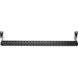 Startech 1HE Rack Kabelführung mit Einstellbarer Tiefe, Kabelführungsbügel für Organisiertes 19 Zoll Rack/Serverschrank, Horizontale Rack Kabelmanagement, Lacing Bar (12S-Cable-Lacing-BAR)