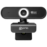 prio Full HD 1080P Autofokus Webcam schwarz