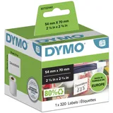 Dymo Etiketten S0722440 Weiß 54 x 70 mm 320 Etiketten