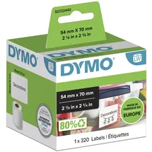 Dymo Etiketten S0722440 Weiß 54 x 70 mm 320 Etiketten
