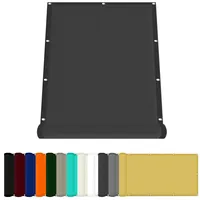 Sonnensegel Balkon 60 x 600 cm PES Windschutz Balkon Sichtschutz Uv-Schutz-Polyestergewebe mit Seil Sonnenschutz Markise für Balkon Terrasse Und Garten, Dunkelgrau