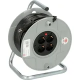 Brennenstuhl - bat Kabeltrommel ak 260 (50m Kabel, aus bruchfestem Kunststoff, 4 Steckdosen, für den Innenbereich)