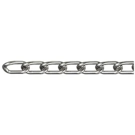 Dörner + Helmer Geschweisste Ringkette Nickel Stahl vernickelt 10 m