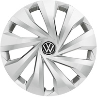 Volkswagen 2G0071455AUWP Radzierblenden 15 Zoll Stahlfelgen 4X Radkappen Radblenden, Silber